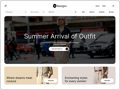 Fashion Website design fashion