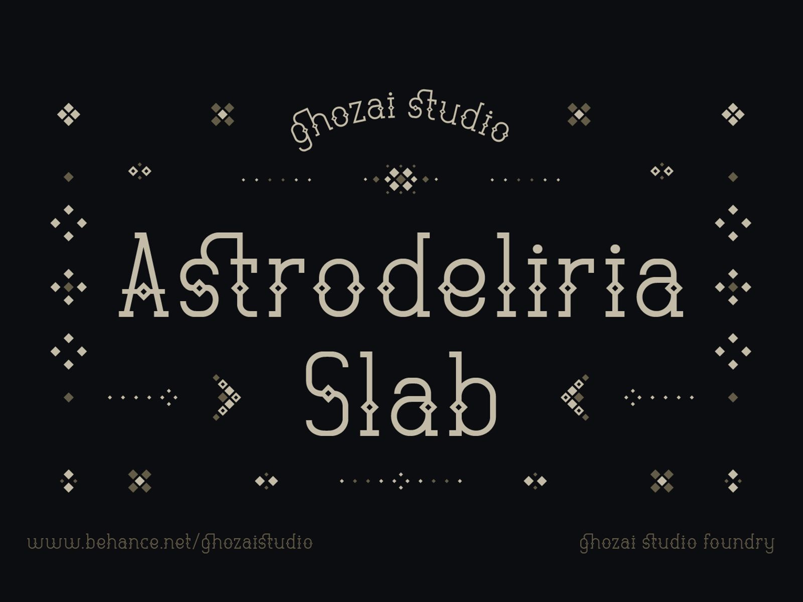 Astrodeliria Slab - Font Family decorative ethnic font font family galaxy serif slab star typeface variable font