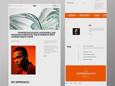 About Us Page Design about me about us company landing page minimal personal portfolio portfolio website ui design uiux ux design visuals web design website