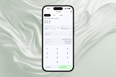 Crypto Purchase — Minimalist UI cryptoapp cryptoux fintechdesign minimalui mobile productdesign uidesign uxdesign