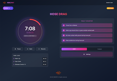 Dark mode stopwatch design concept figma ui ux web design website