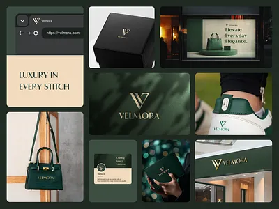 Velmora Luxury Brand brand identity branding business design exclusive graphic design identity logo luxury marketing marketing design modern premium ui
