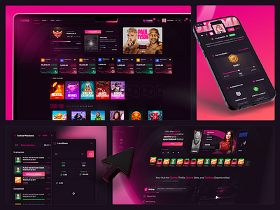 Pigmo - Web3 Casino UX/UI casino gambling interface product designer ui uiux user experience user interface ux uxui web3