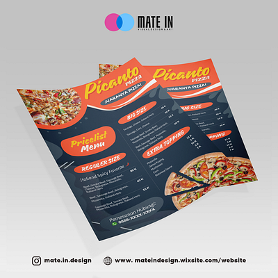 Brochure Design "Picanto Pizza" advertising brand identity branding brochure brochure design brochures desain grafis design graphic design illustration logo poster poster design printing visual branding visual design