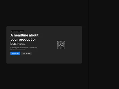 Hero Blocks in Framer branding components dark mode design design system framer hero hero blocks hero sections interface responsive ui ui kit ux