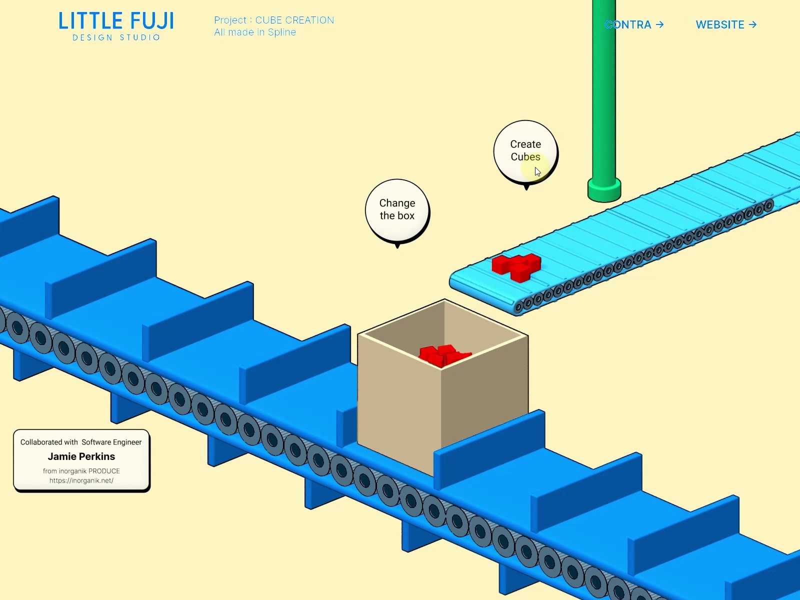Example of Spline 3D Modeling And Animation