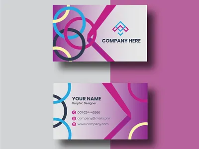 Colorful Business Card Design 3d branding brochure business card design flyer graphic design illustration logo minimalist business card modern business card photoshop t shirt design ui vector vector art