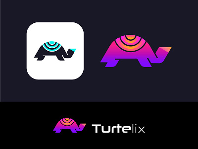 Digital Turtle Logo - Modern Geometric Tech Branding brand identity branding creative logo digital product logo digital solutions geometric logo illustration logo logo 2025 logo design logodesigner logos logotype minimalist logo modern logo startup logos tech logo turtle logo unique logo