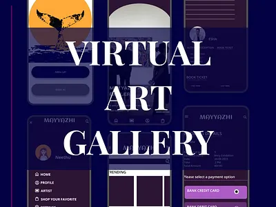 Mayyazhi Virtual Art Gallery case study google certification mobile paperwireframe prototype ui virtual art gallery wireframe