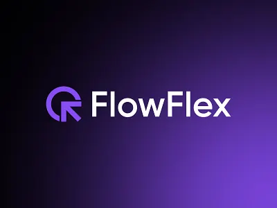 FlowFlex - Logo ai powered automation platform black brand brand icon brand identity brand mark branding codeappan digital products fuchsia blue graphic design illustration logo logo design logo projects procuts logo products icon vector white