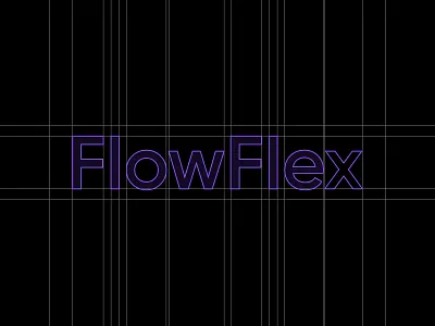 FlowFlex - Logo ai powered automation platforms black brand brand icon brand identity brand mark branding codeappan digital produts fuchsia blue graphic design illustration logo logo design logo projects products icon products logo vector white