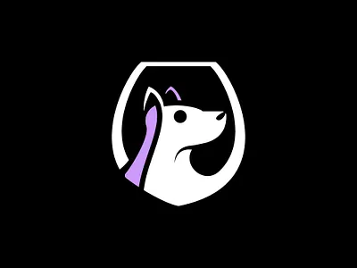 Elegant Dog Logo. dog logo dog logo sale elegant dog logo graphic design logo pets logo shield dog logo