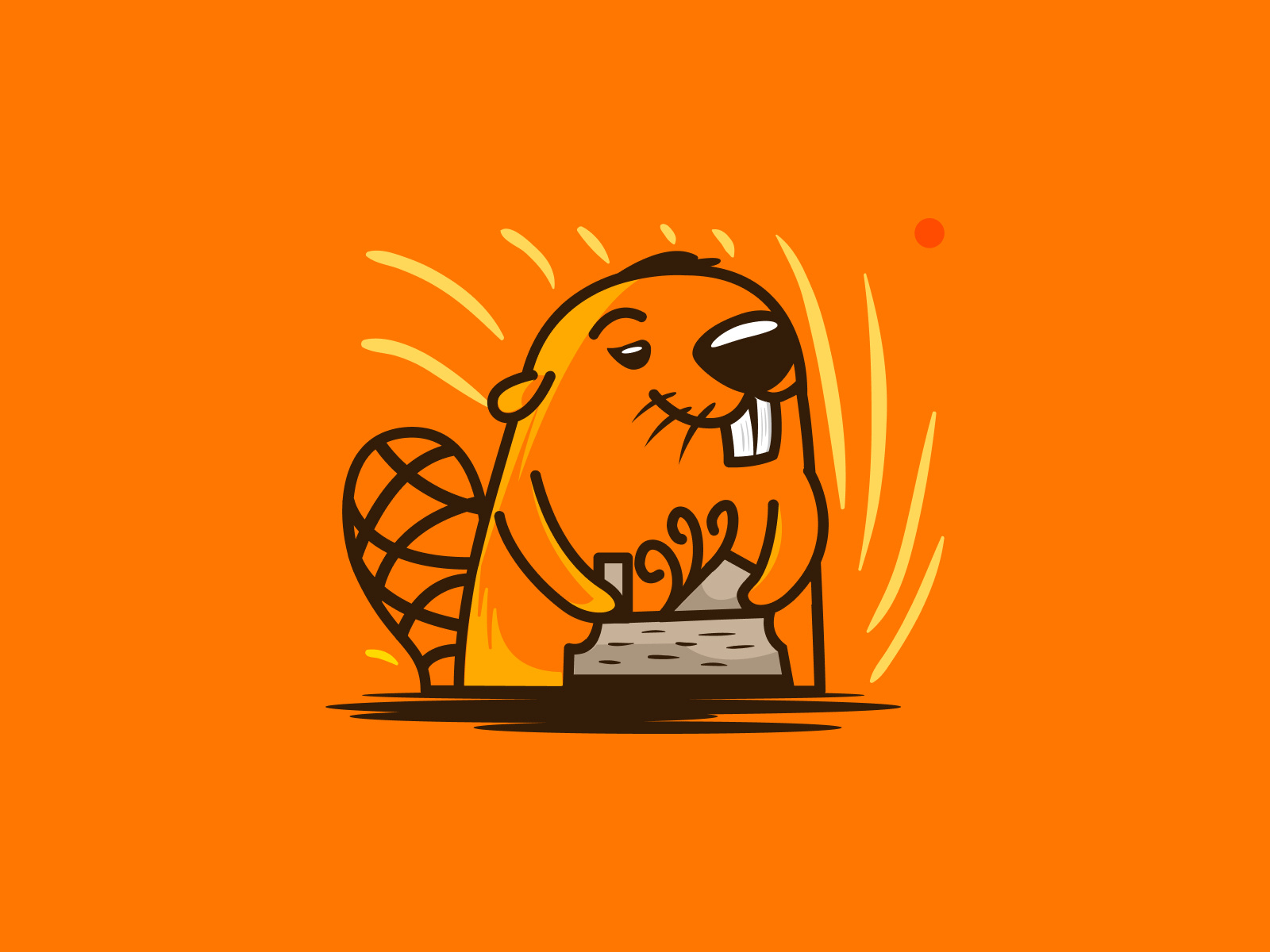 beaver mascot animal branding color design dribbble graphic design illustration logo logotype mascot ui