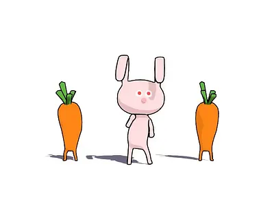 Rabbit Dance 3d animation blender