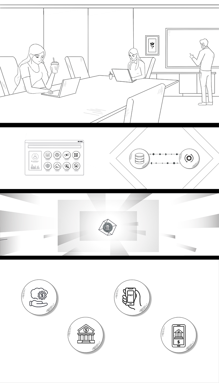 Fintech Workflow Animation Storyboard by MotionGility on Dribbble