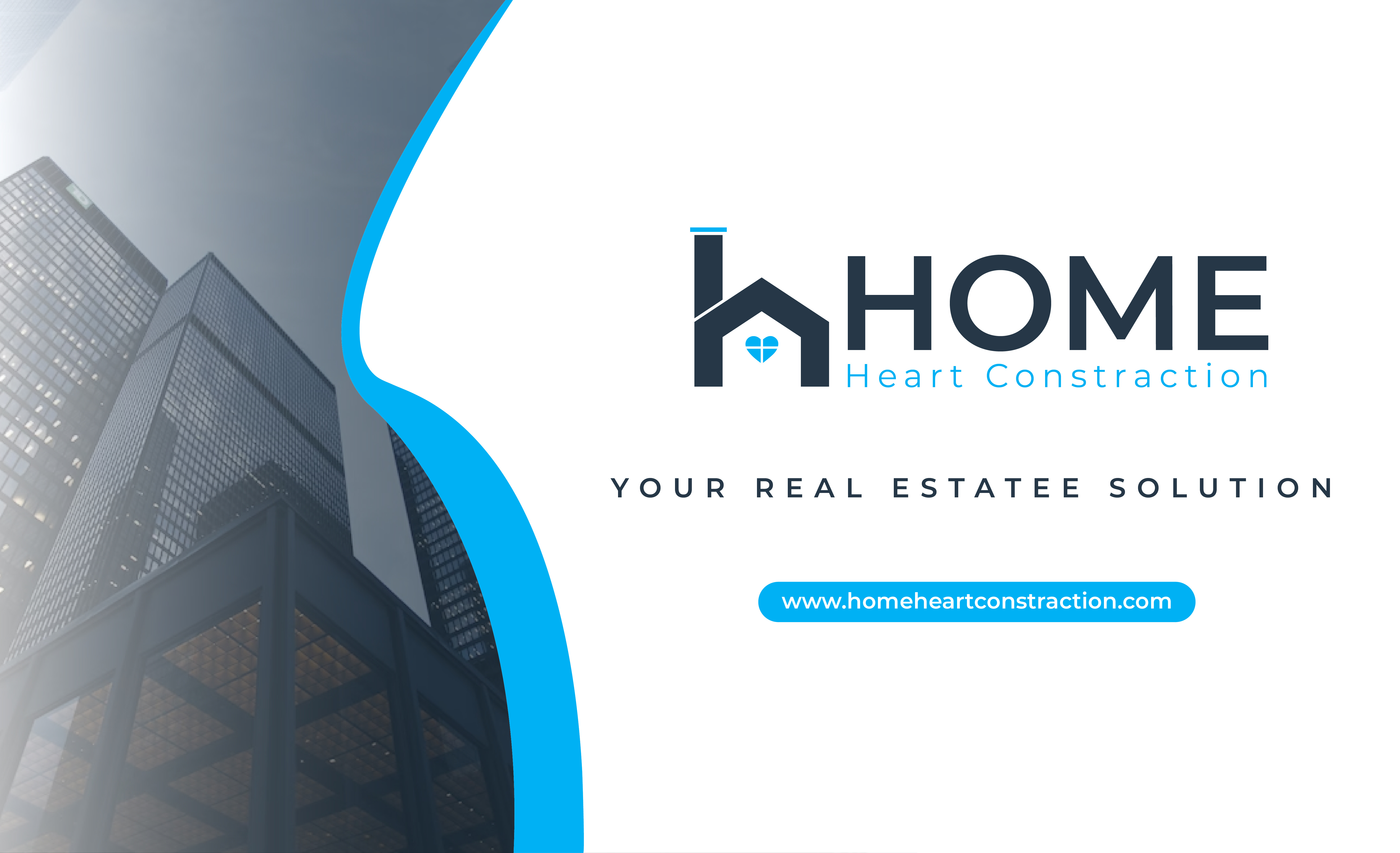 Home Heart Construction-Real Estate Logo Design branding construction logo home logo house logo logo logo designer minimalist logo modern real estate logo real estate real estate logo unique home logo unused real estate logo