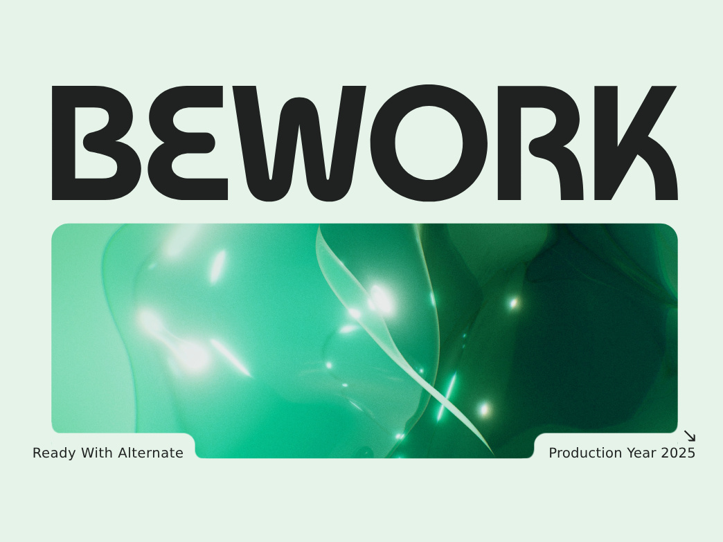 Bework – Bold Tech Font for Modern Corporate Branding 🚀✨ design