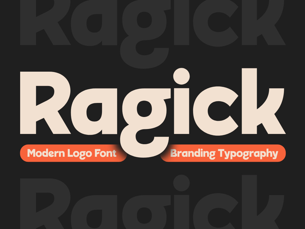 Ragick – Bold Modern Font for Logos That Magnetize Attention ✨ display