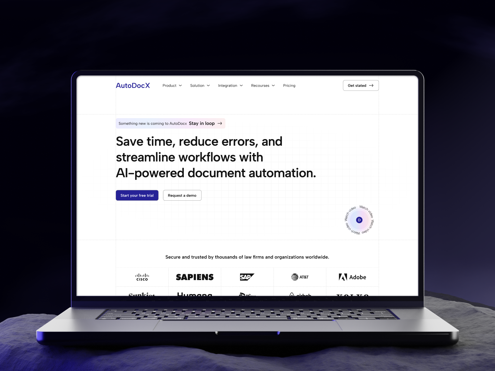 AutoDocX — AI-Powered Document Automation Landing Page automation platform design document automation landingpage ui ui design uidesign uiux uiux design ux web web design web layout web ui webpage website