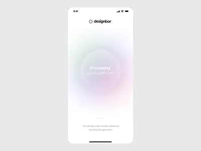 Waiting screen. ai app design clean dashboard design interface interface design jumayev mobile app onboarding ui