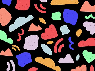 Colorful Pattern Icons 90s blob bright cheerful colorful icons illustrations organic pattern playful shapes texture