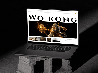 Wo kong - Concept Ui Design aesthetic concept art concept ui creative design ideas hero section inspiration light theme minimal minmal design mordern space ui design ui ideas uiux web design white space