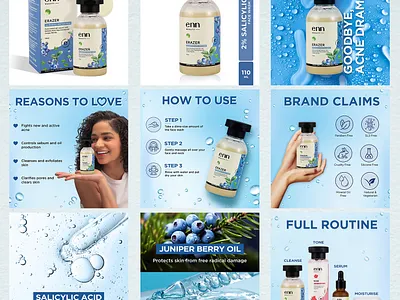Raz Rashed 3d amazon ebc amazon listing animation bottle design branding design graphic design infographic logo motion graphics ui