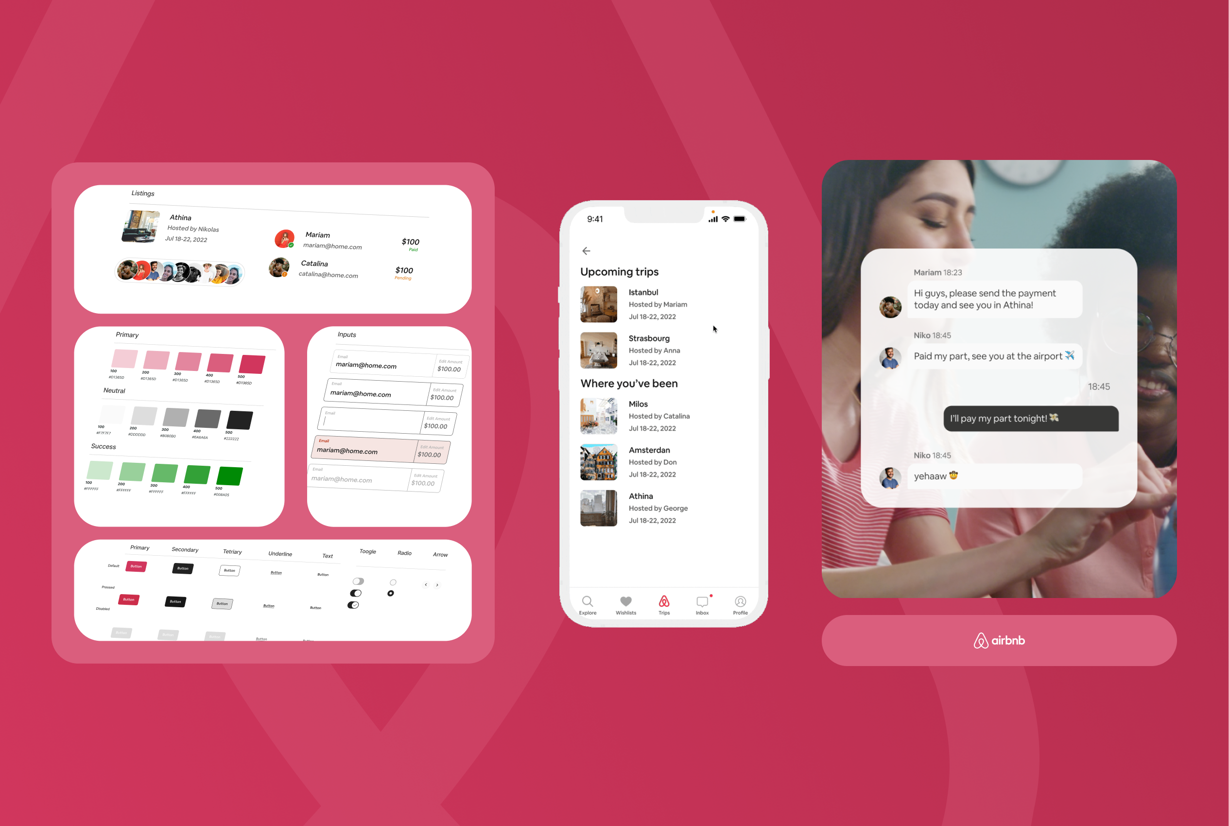 Airbnb's group booking feature airbnb case study design system figma research ui ux