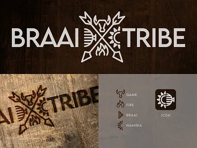 Braai Tribe branding graphic design logo