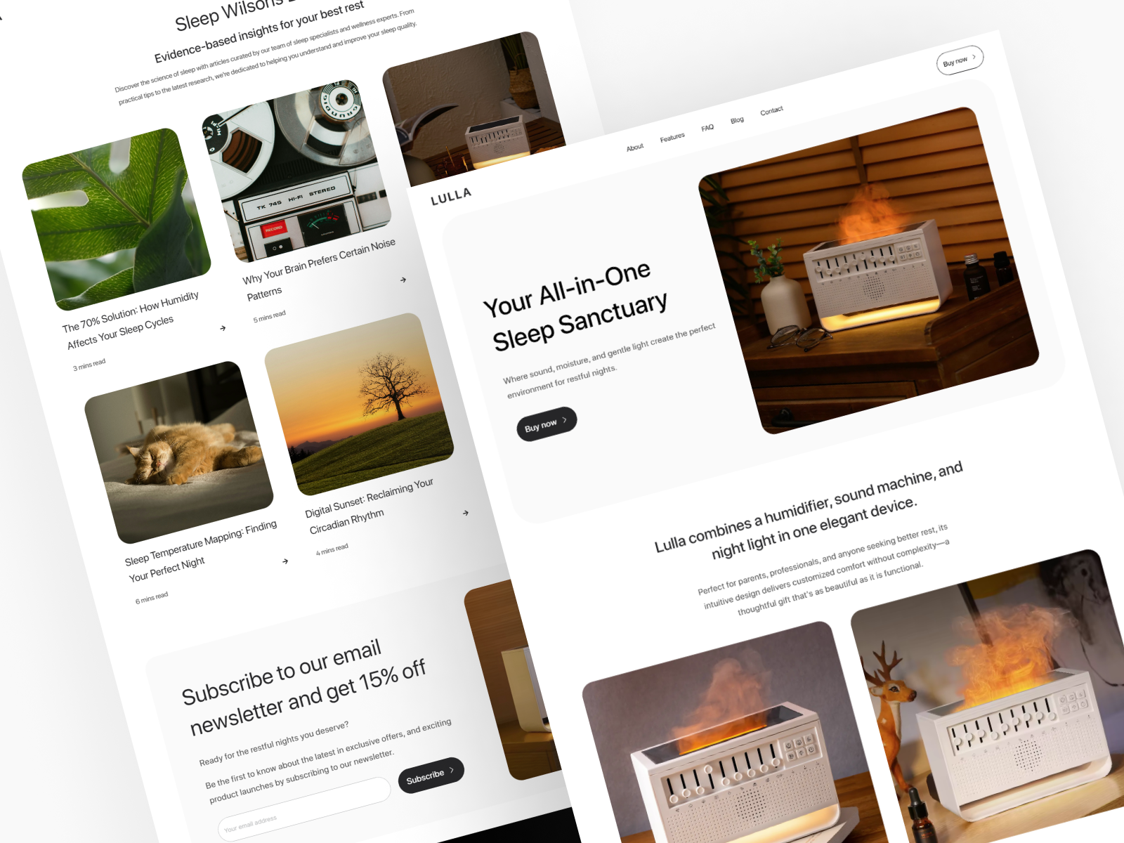 Lulla - E-commerce Product Showcase animation branding components design e commerce framer interactive landing page logo modern motion graphics responsive technology ui uiux ux web app web design