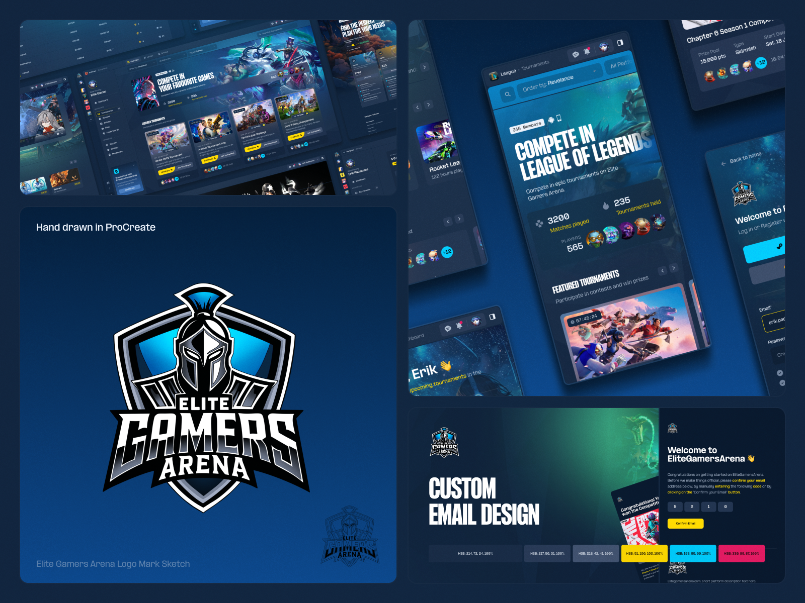 Example of Brand + Web + Socials — Full Design Kit