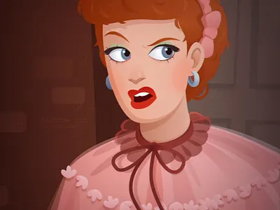 I love Lucy art character illustration