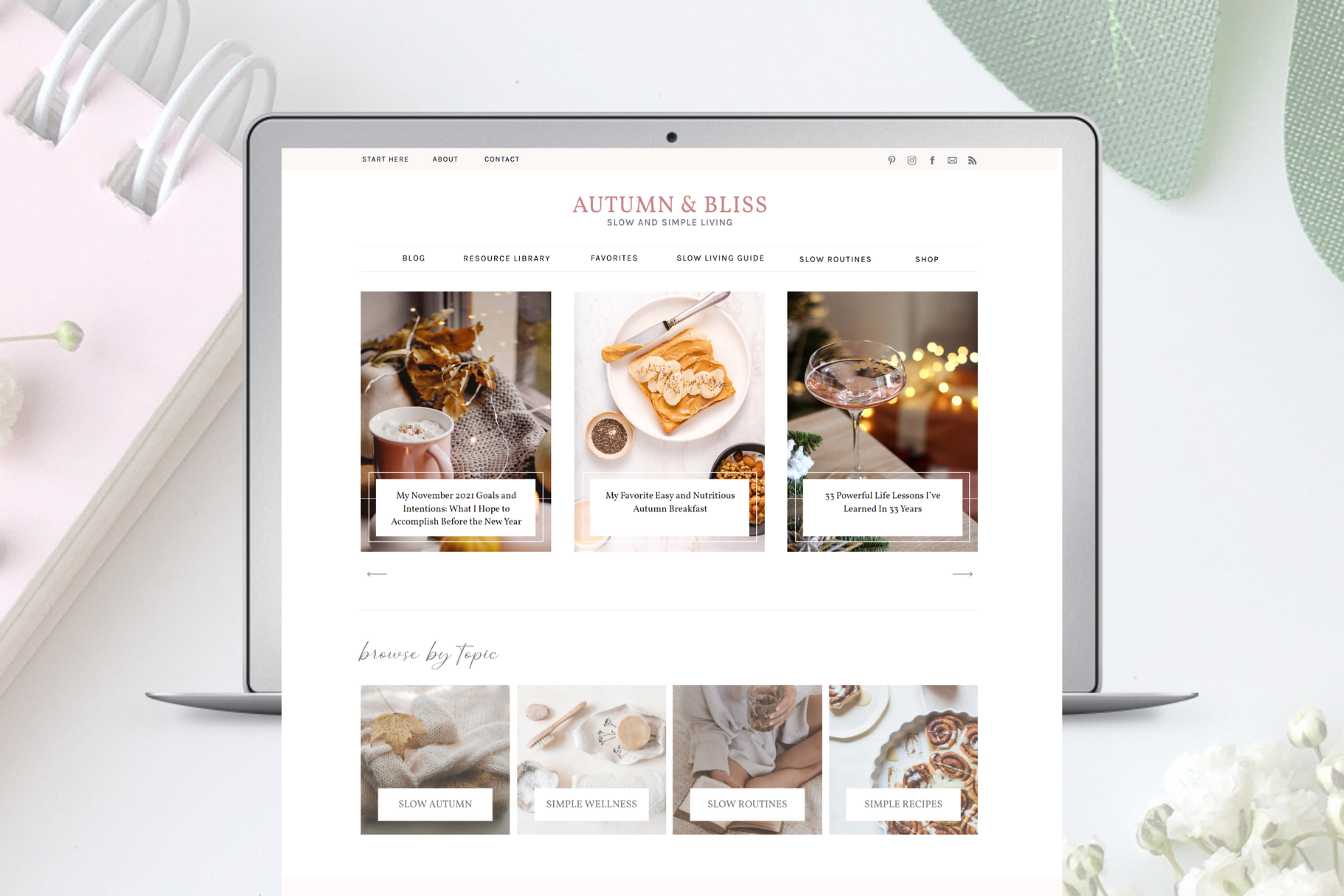 Autumn and Bliss Lifestyle Blogger - Showit Website Redesign blog design blog templates blogger website blogging web design branding for bloggers creative blogs creative website lifestyle blog template showit showit website showit website design web design for businesses websites for creatives