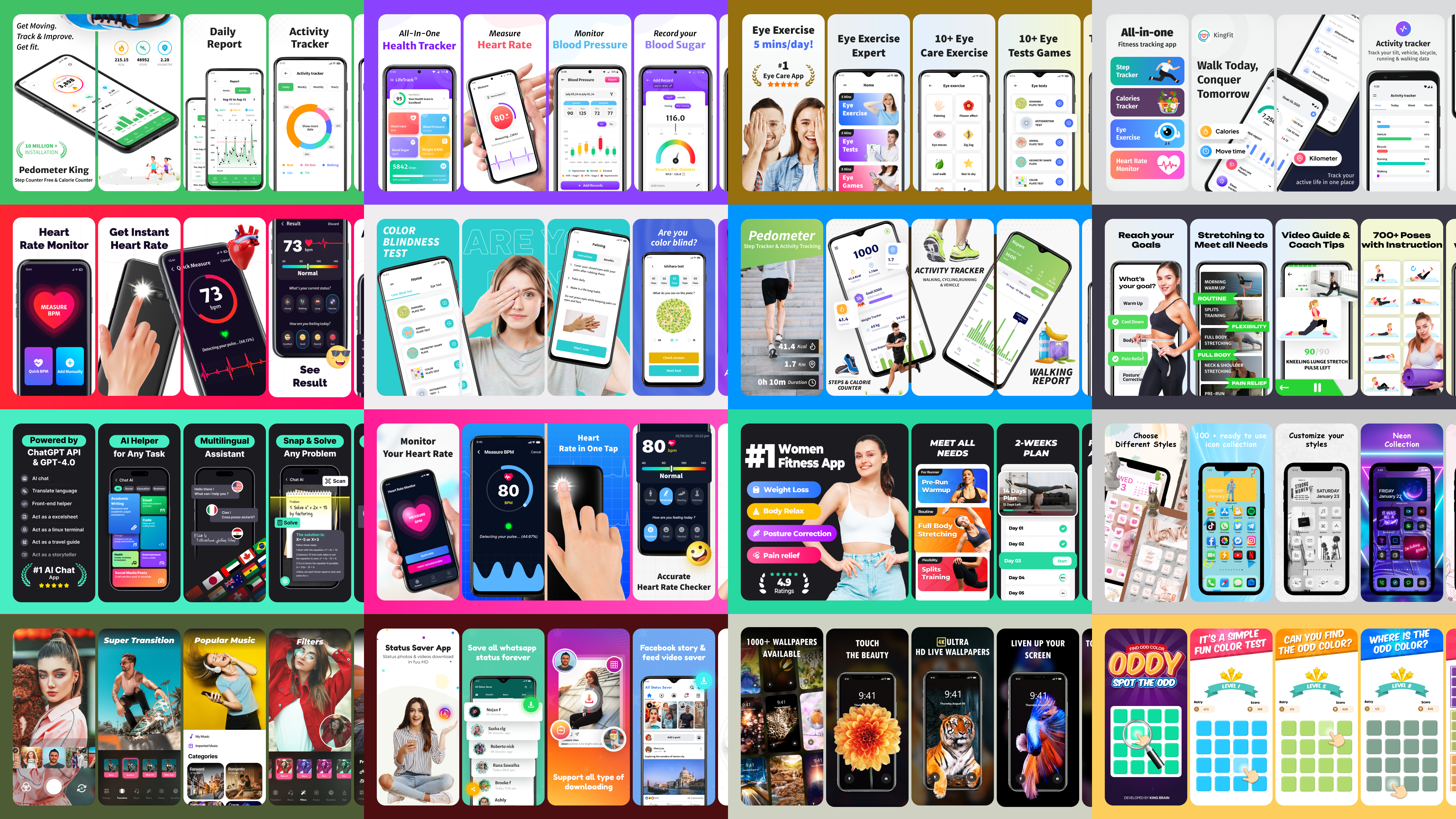 Example of App Store & Play Store Screenshot Design