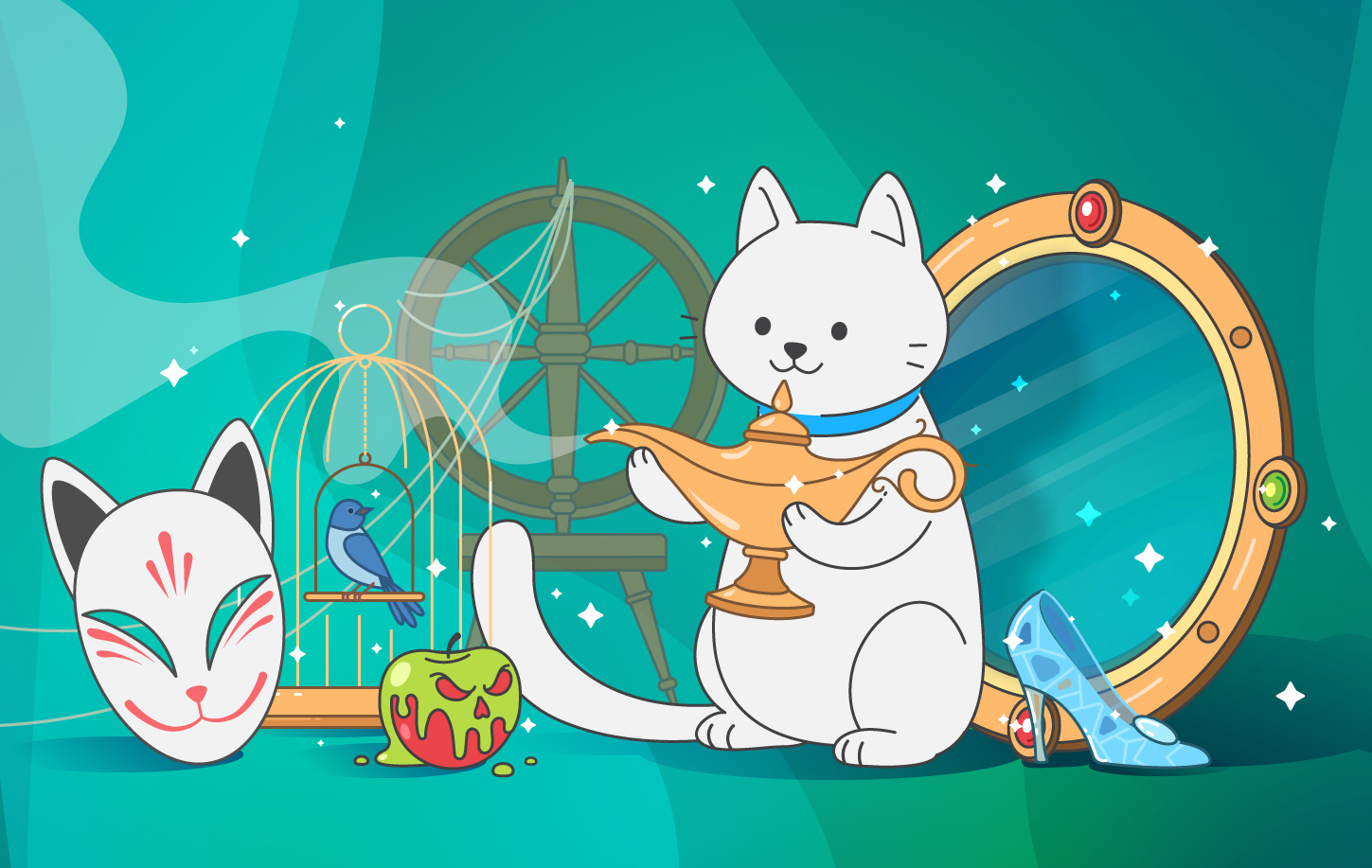 Tales of the World animal cat character elements folk tales