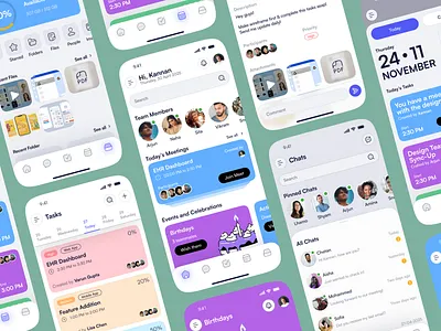 Team Communication app ui user experience ux