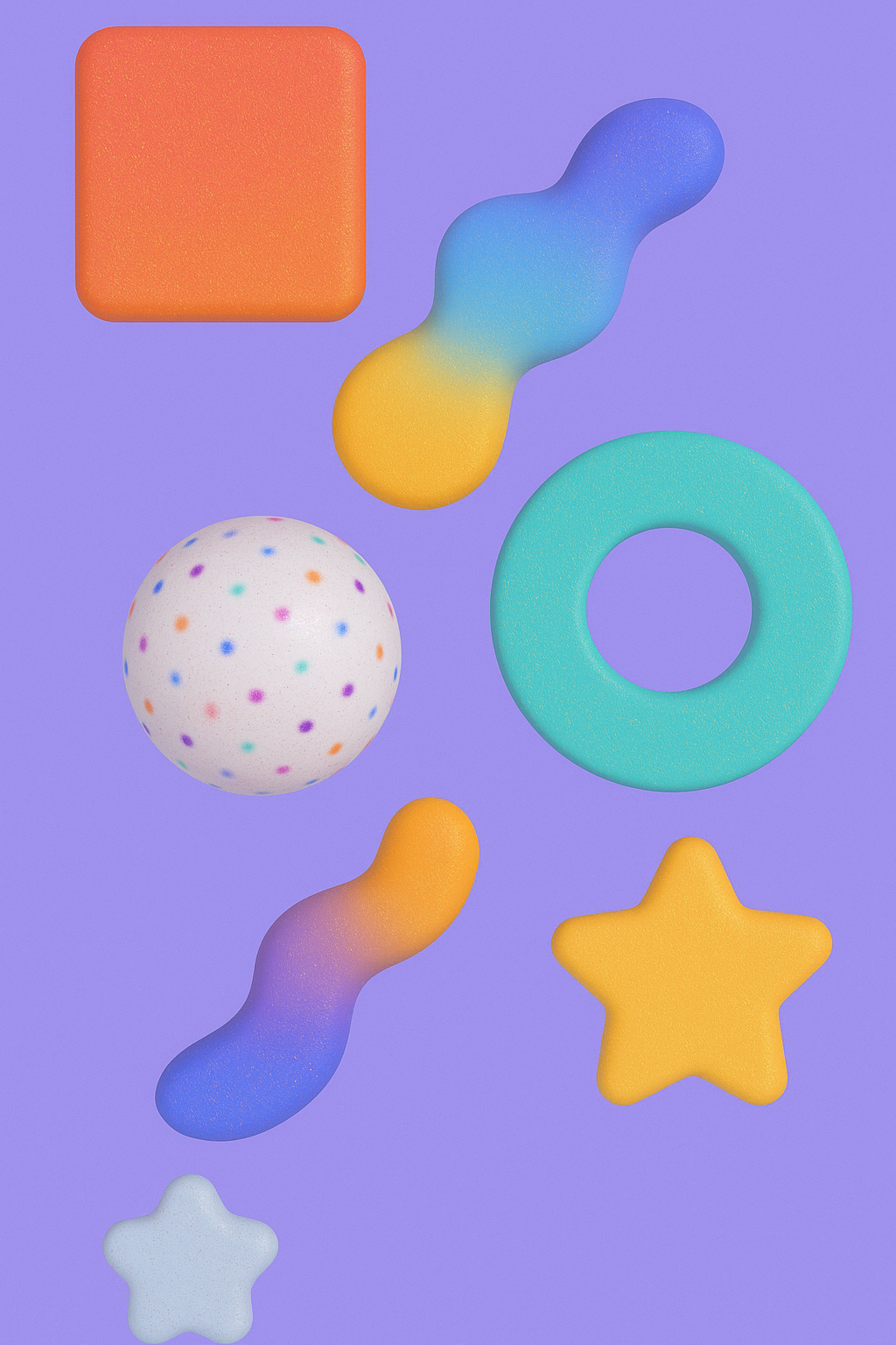 April 2025 - Happy Shading Shapes 05 2025 3d branding clean cleanui colorful colors creative design engaging happy illustration joy playful popular round summer sun ui