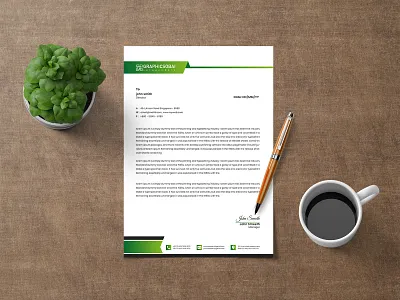 Corporate Letterhead Template Design