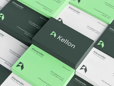 Kellon Logo Design brand brand identity branding business card construction design home house icon identity lettermark logo logo design logo mark logos logotype modern logo monogram real estate symbol