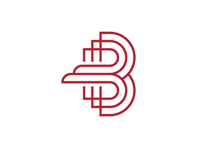 Elegant B Eagle Logo alphabet animal animals art b bird eagle face falcon fly free head initial letter line logo mark minimilist monogram monoline