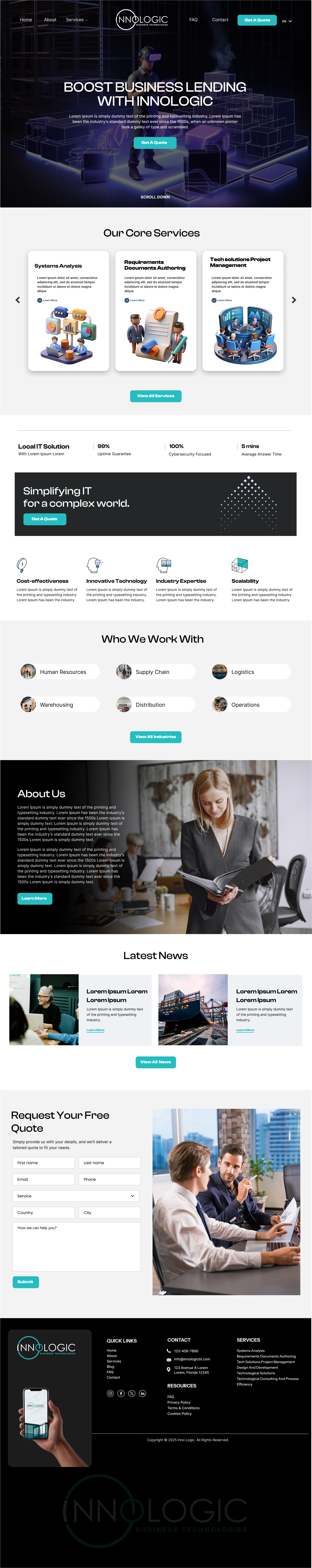 Tech Company Website UI/UX Design & CMS Development by Yousuf Raza on ...