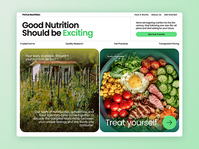 30 Minute Landing Page food landing page nutrition web design