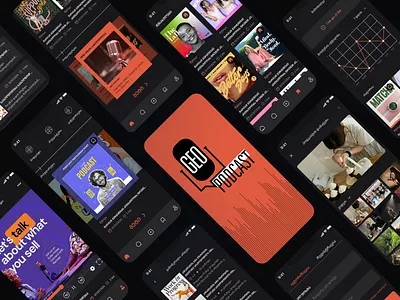 Geopodcasts app design ui ux
