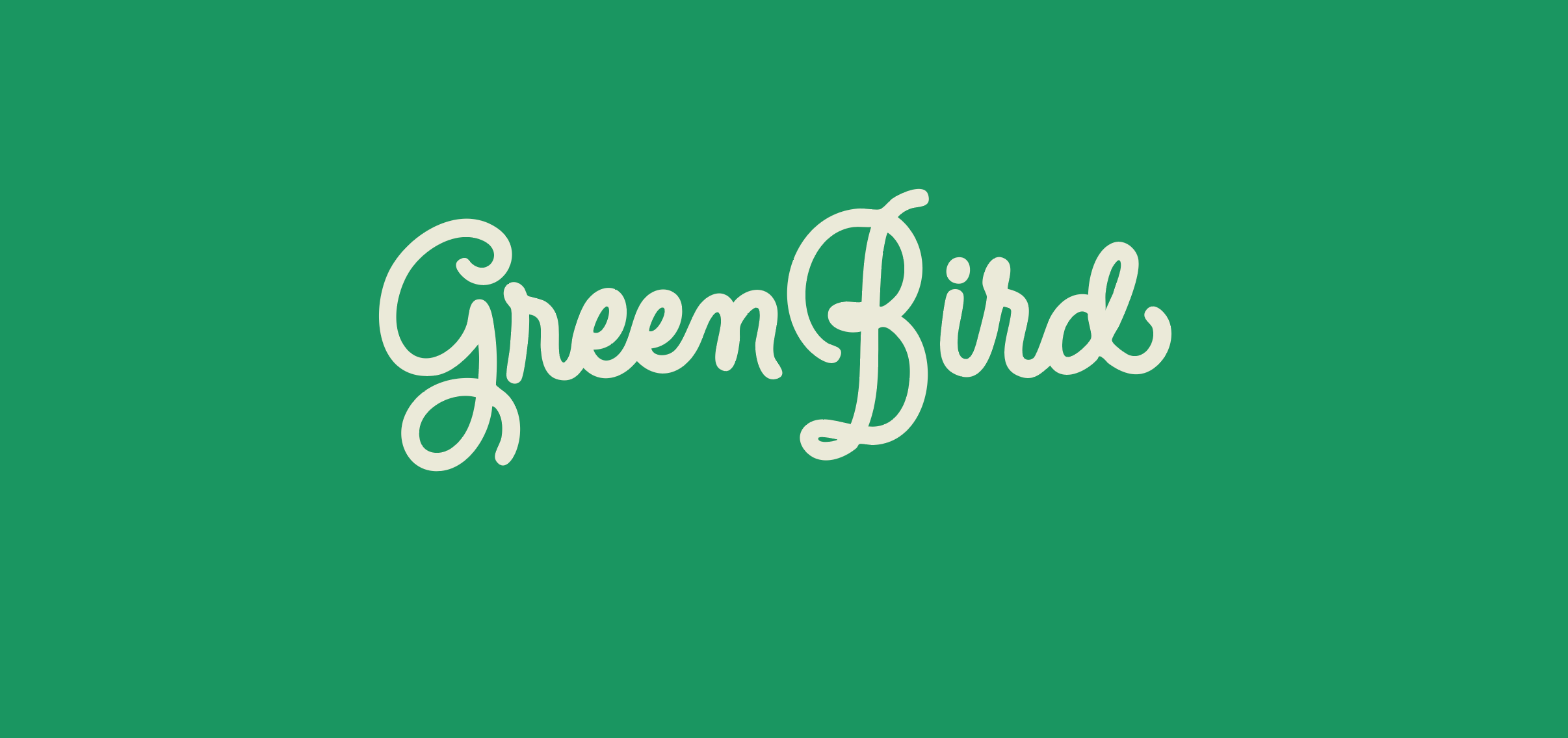 Logo | Green Bird design graphic design hand drawn hand made illustration lettering logo logo design procreate type typography
