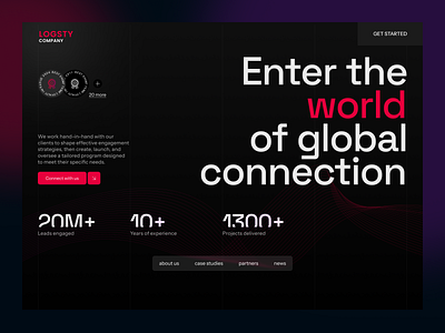 Dark Animated Creative Marketing Agency Website animatedui boldtypography creativeagency darktheme darkui designinspiration marketingwebsite typographydesign uidesign uxdesign webdesign