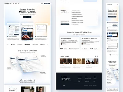 AI SaaS - Landing Page ai estate hero lander landing landing page law lawyer website lawyers mobile page responsive saas website