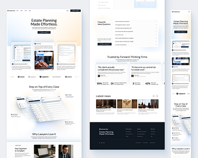 AI SaaS - Landing Page ai estate hero lander landing landing page law lawyer website lawyers mobile page responsive saas website