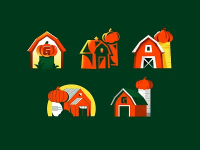 WIP Barn + Silo Icon Explore barn brand identity farm icon icon explore illustration logo redesign silo