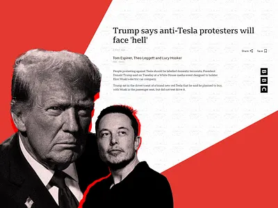 Elon Musk and Trump motion graphics