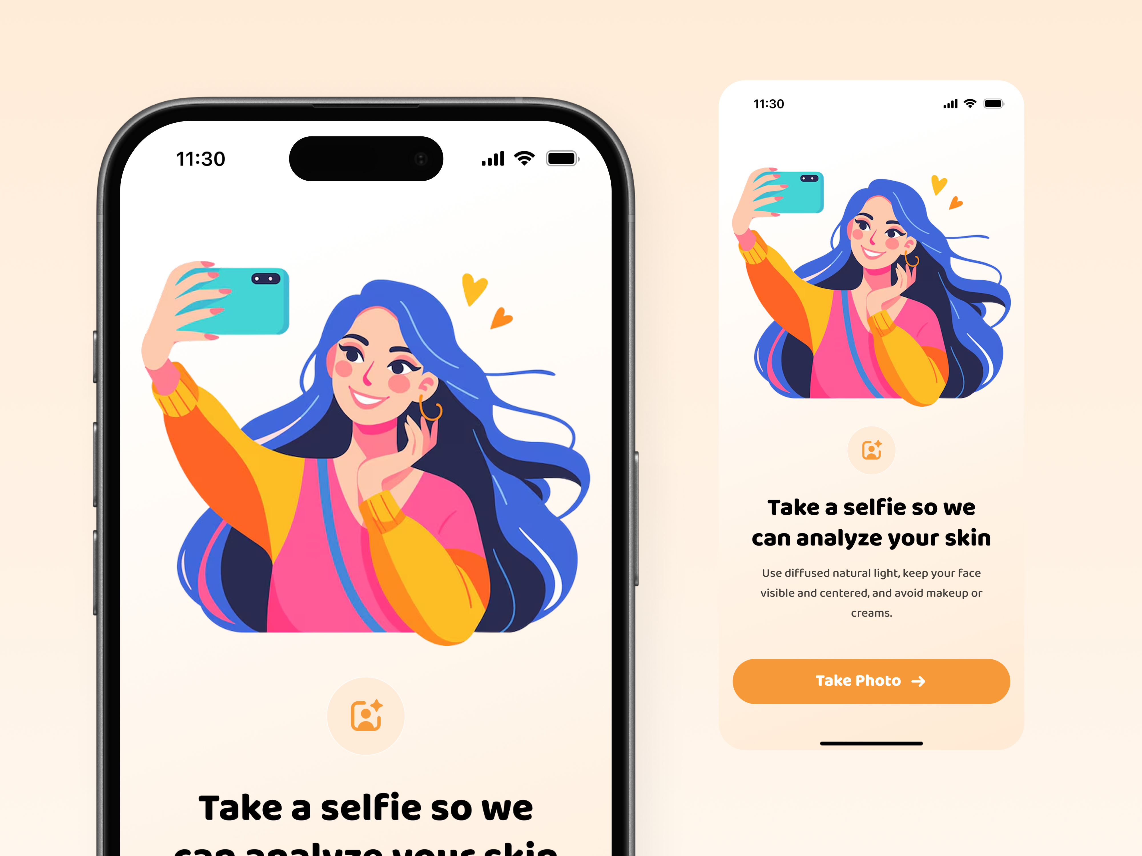 Tanning App Onboarding UI design illustration ui uidesign uiux